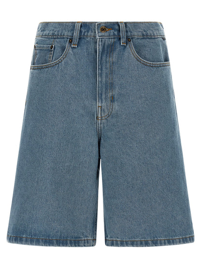 Vans Blue Cotton Bermuda Shorts