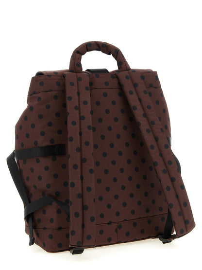Ganni Brown Recycled Polyamide Backpack