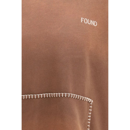 FOUND Brown Cotton Sweatshirt