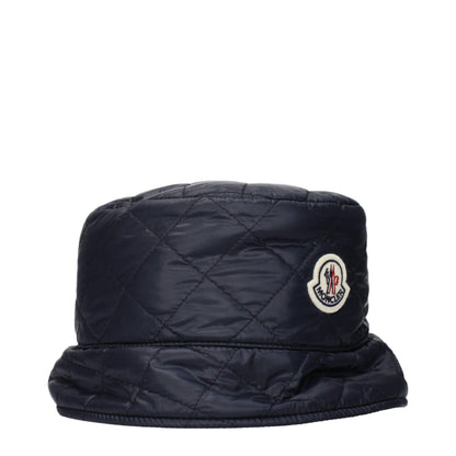 Bucket Hat by Moncler for women in cotton blue features an cosmopolitan luxe silhouette, artfully capturing the essence of the cosmopolitan luxe Cotton Bucket Hat design for a sophisticated look.