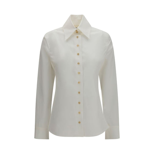 Khaite White Cotton Dress Shirt