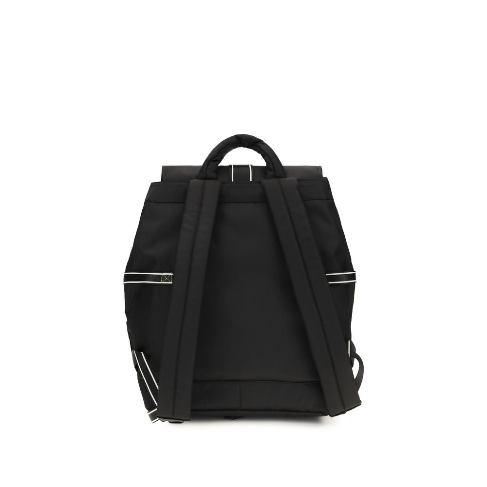Backpack by Ganni for women in polyamide & polyethylene black features an stately silhouette from the Re Tech Polyamide & Polyethylene Backpack range, with a secure buckle, ample external-pockets, and versatile handle, backpack-strap & adjustable-strap.