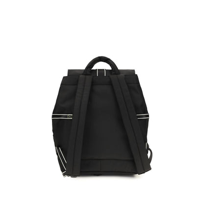 Backpack by Ganni for women in polyamide & polyethylene black features an stately silhouette from the Re Tech Polyamide & Polyethylene Backpack range, with a secure buckle, ample external-pockets, and versatile handle, backpack-strap & adjustable-strap.
