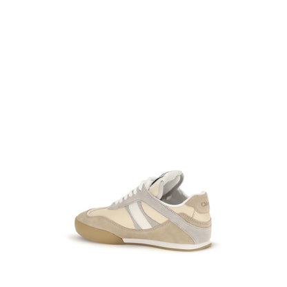 Chloé Beige Calf Leather Bos Taurus Athletic Sneakers