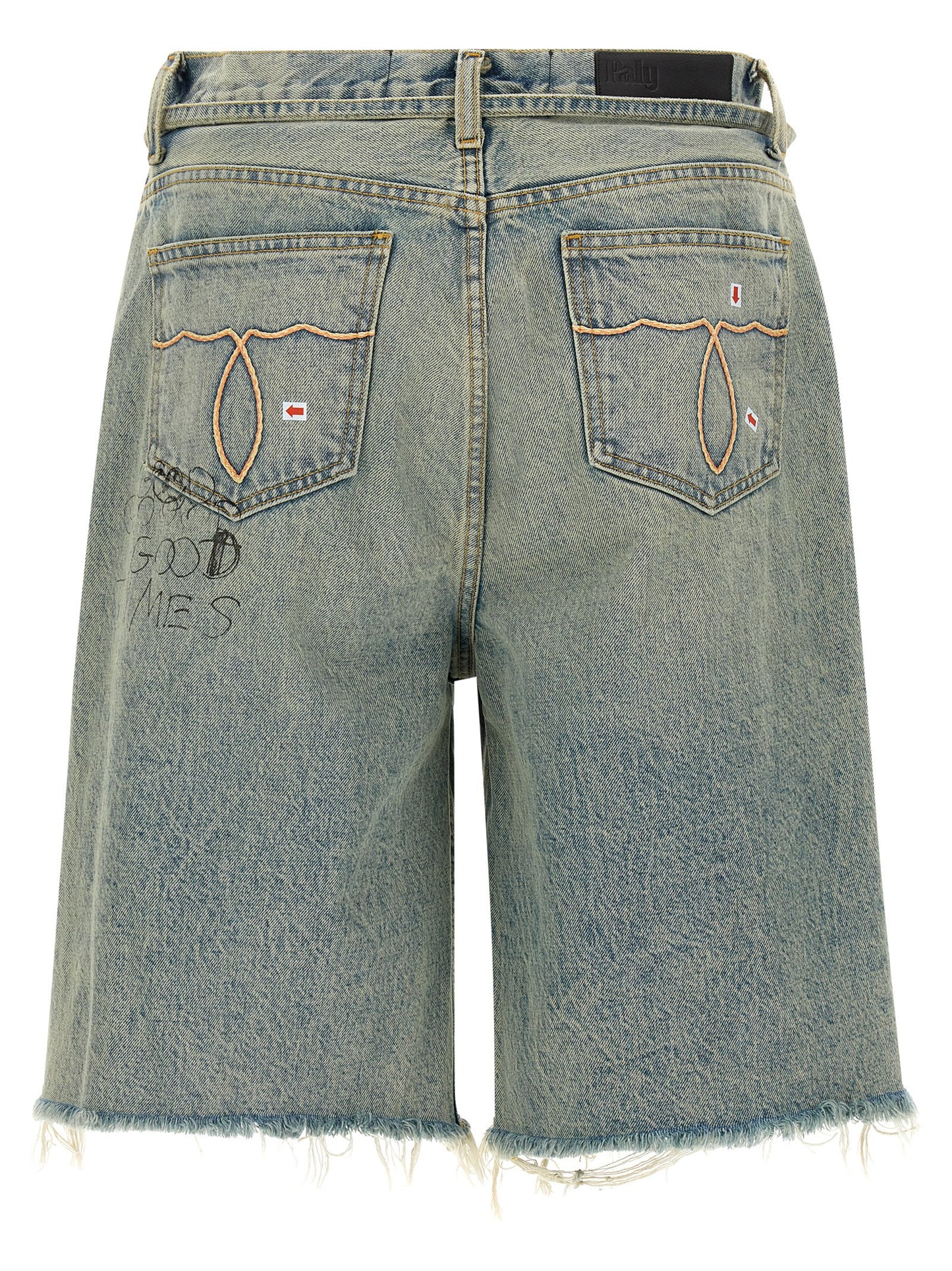 PALY Blue Cotton Bermuda Shorts