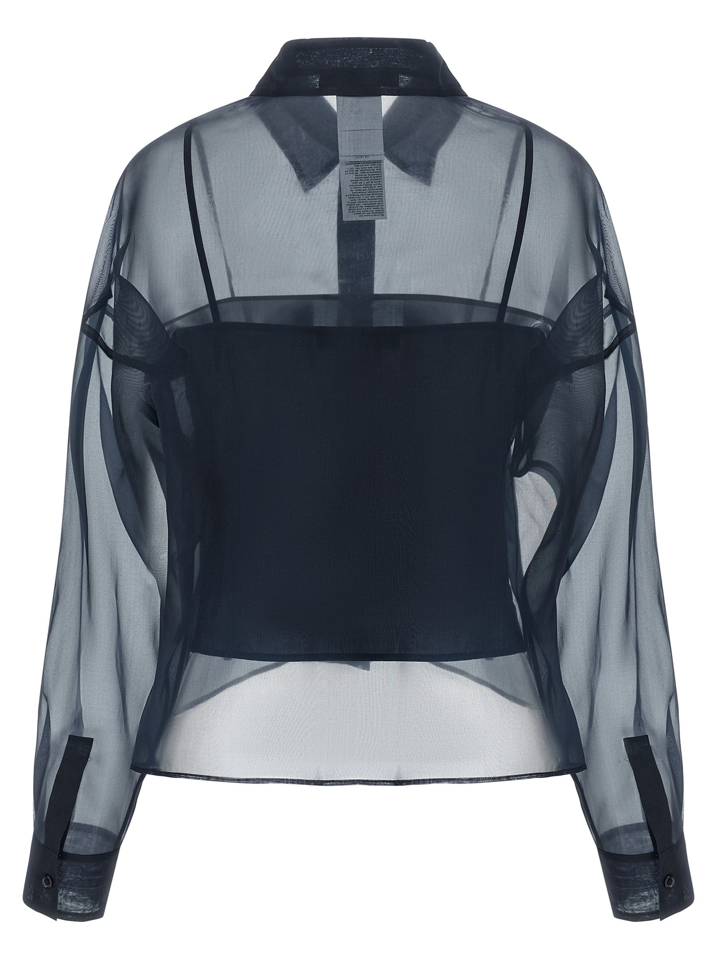 Max Mara Blue Cotton Blouse