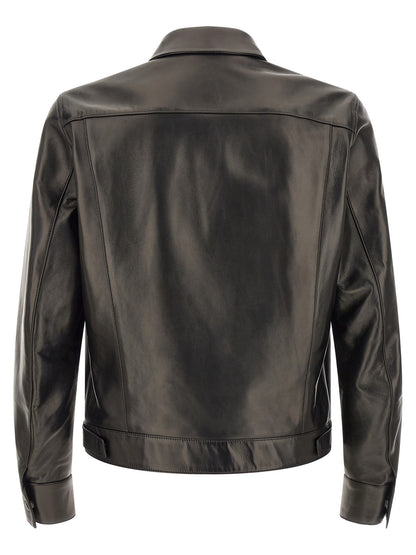 Tom Ford Black Lamb Leather Leather Jacket