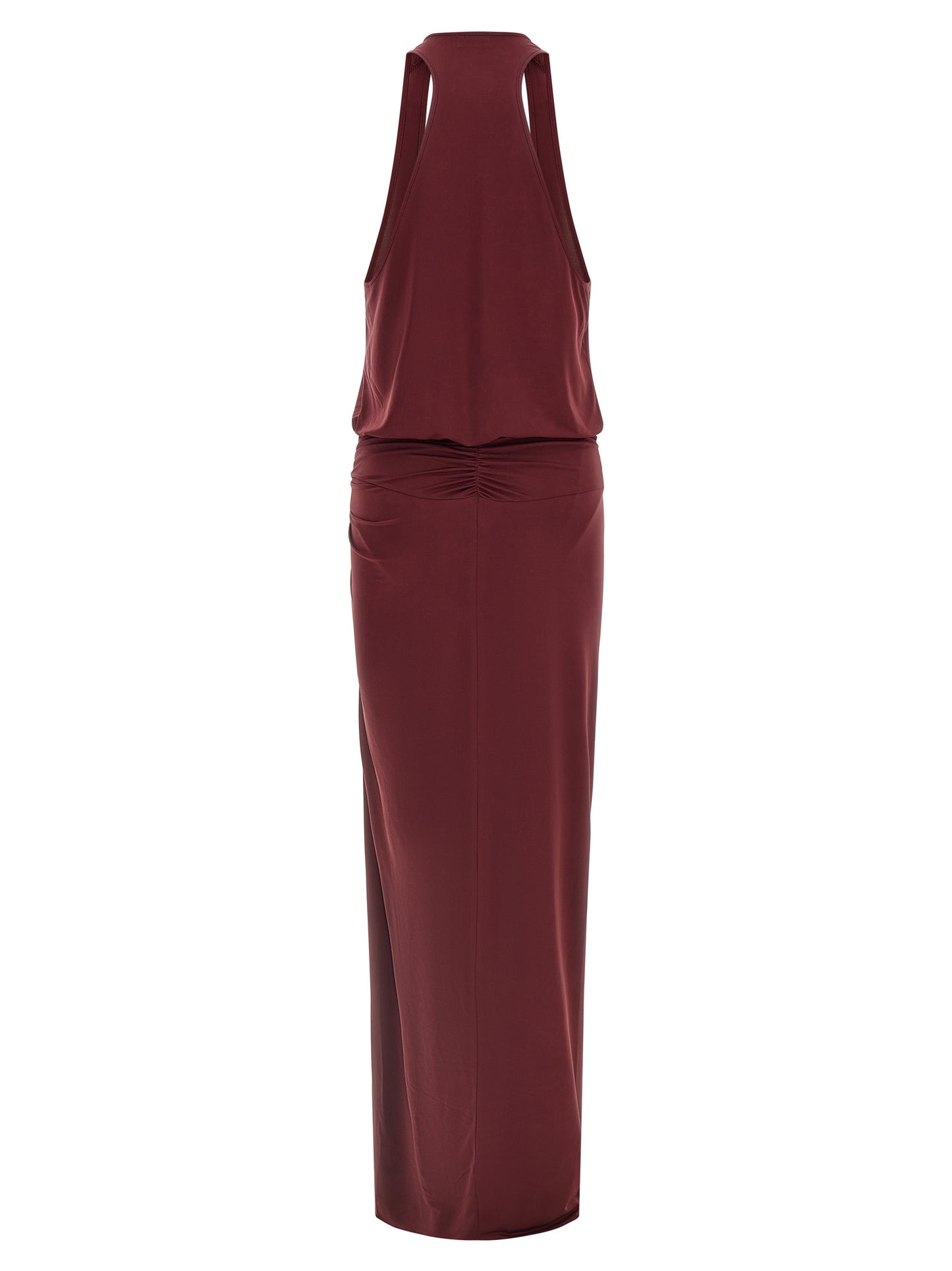 The Andamane Bordeaux Polyester Long Dress