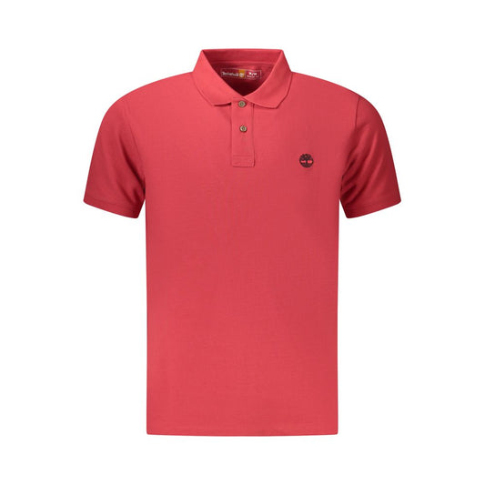 Polo Shirt by Timberland for men in cotton red features a eye catching silhouette, showcasing a refined and for a eye catching finish.