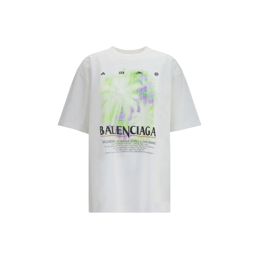 Balenciaga White Cotton T-Shirt