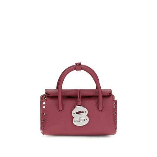 Handbag by Zanellato for women in bos taurus calf leather multicolor features an refined silhouette, showcasing a secure magnetic, buckle & roll-top, ample , and versatile shoulder-strap & adjustable-strap for a sophisticated refined aesthetic.