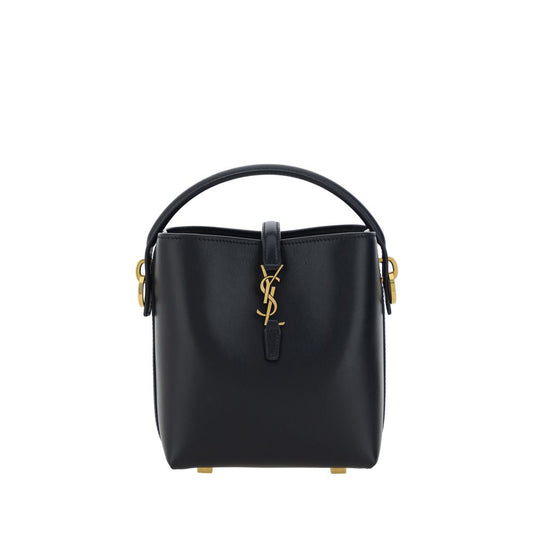 Shoulder Bag by Saint Laurent for women in bos taurus calf nappa leather black showcases a statuesque silhouette, artfully detailed with a secure hook, organized single-compartment, and versatile shoulder-strap, handle & adjustable-strap for a statuesque look.