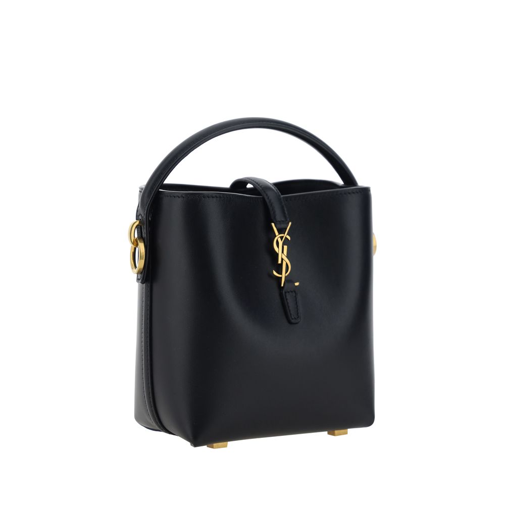 Shoulder Bag by Saint Laurent for women in bos taurus calf nappa leather black features a stately silhouette, showcasing a secure hook, ample single-compartment, and stately shoulder-strap, handle & adjustable-strap for a stately finish.