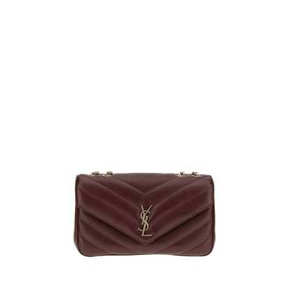 Quilted 2-in-1 Shoulder & Crossbody Flap Bag by Saint Laurent for women in lambskin leather & metal bordeaux features a effortless chic silhouette with a secure flap & magnetic, ample , and versatile crossbody-strap, shoulder-strap & adjustable-strap for a effortless chic finish.