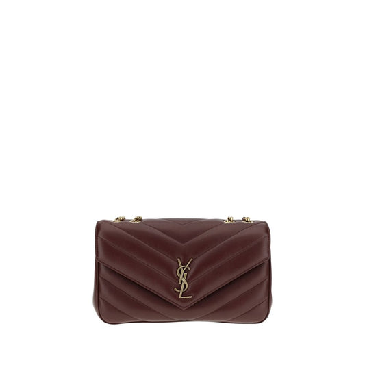 Quilted 2-in-1 Shoulder & Crossbody Flap Bag by Saint Laurent for women in lambskin leather & metal bordeaux features a effortless chic silhouette with a secure flap & magnetic, ample , and versatile crossbody-strap, shoulder-strap & adjustable-strap for a effortless chic finish.