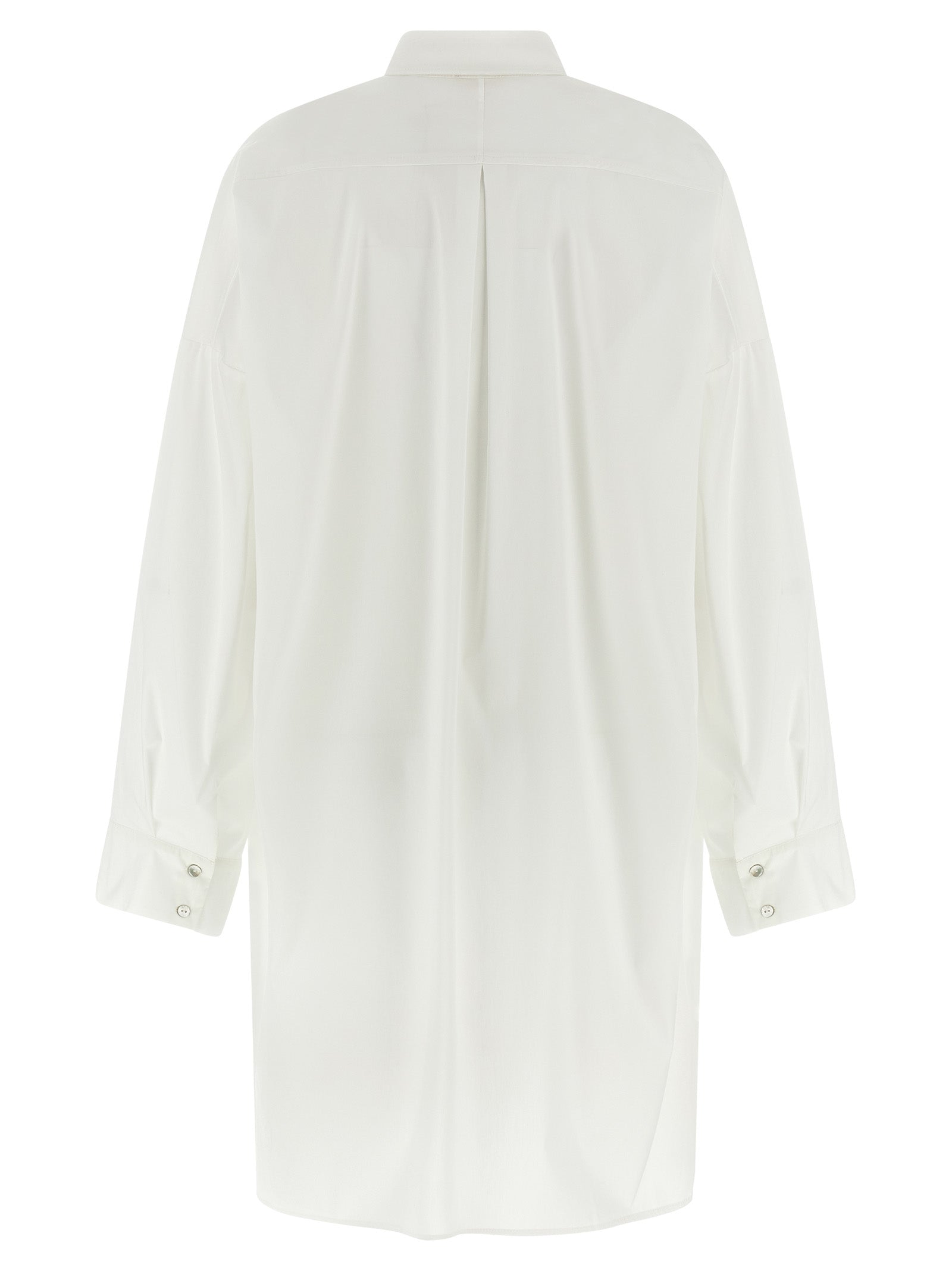 Blouse by DI.LA3 PARI' for women in silk white showcases a sleek silhouette, elegantly detailed with a sleek and for a sleek finish.