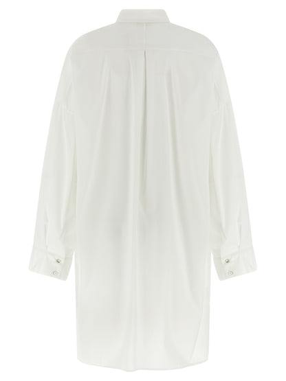 Blouse by DI.LA3 PARI' for women in silk white showcases a sleek silhouette, elegantly detailed with a sleek and for a sleek finish.