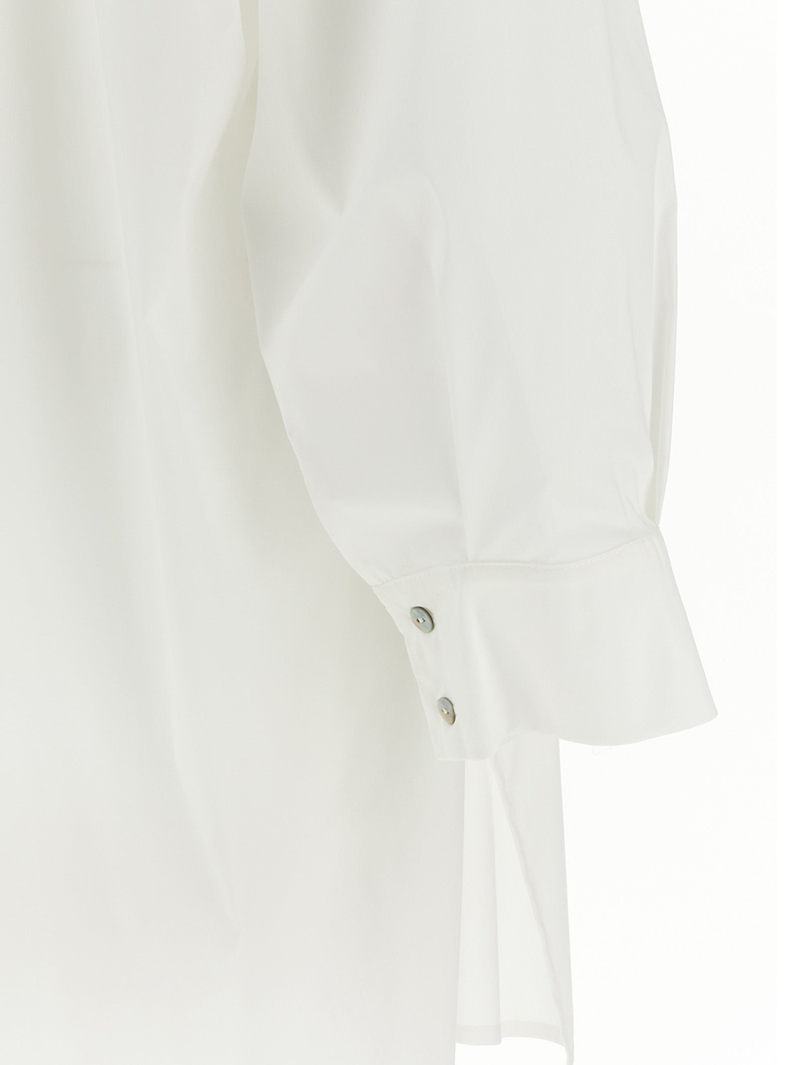 Blouse by DI.LA3 PARI' for women in silk white showcases a sublime silhouette, artfully detailed with a sublime and for a sophisticated, sublime finish.