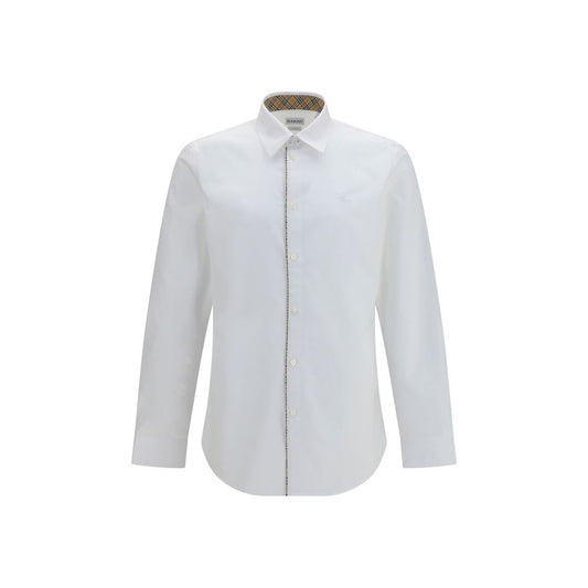 Burberry White Cotton Dress Shirt