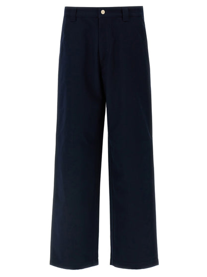 Gucci Blue Cotton Casual Pants