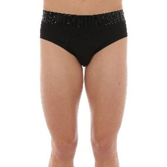 Moschino Black Cotton Briefs