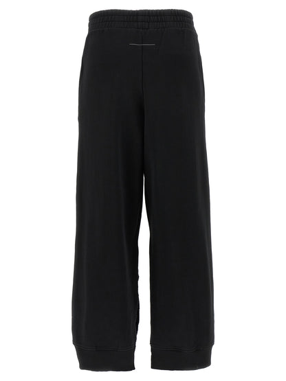 MM6 Maison Margiela Black Cotton Joggers (Workout Pants)