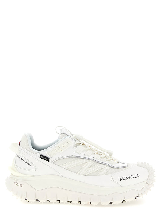Athletic Sneakers by Moncler for women in eva & polyamide white showcases a architectural silhouette, artfully capturing the essence of the Women's Athletic EVA & Polyamide Sneakers with its signature architectural athletic style construction.