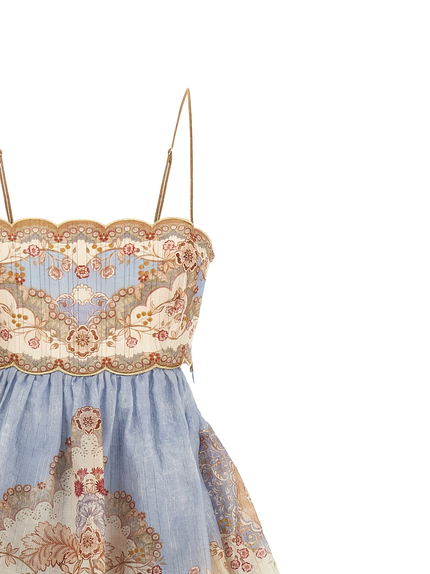 Zimmermann Blue Cotton Long Dress