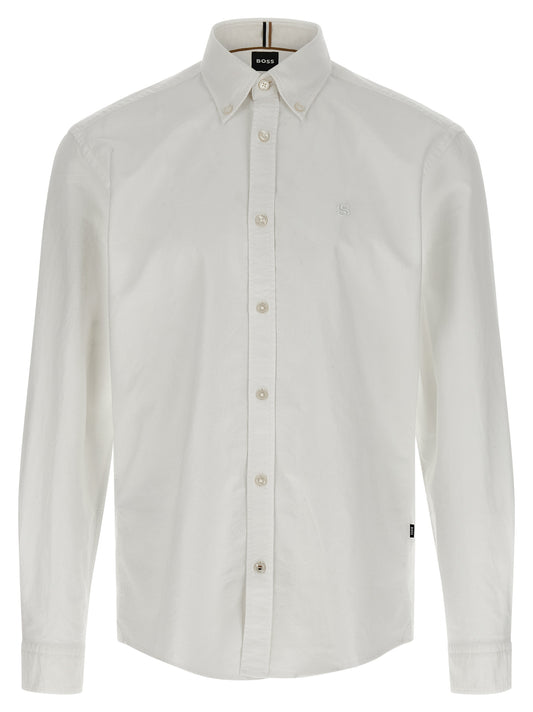 Hugo Boss White Cotton Blouse