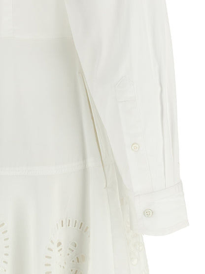 Polo Ralph Lauren White Cotton Midi Dress