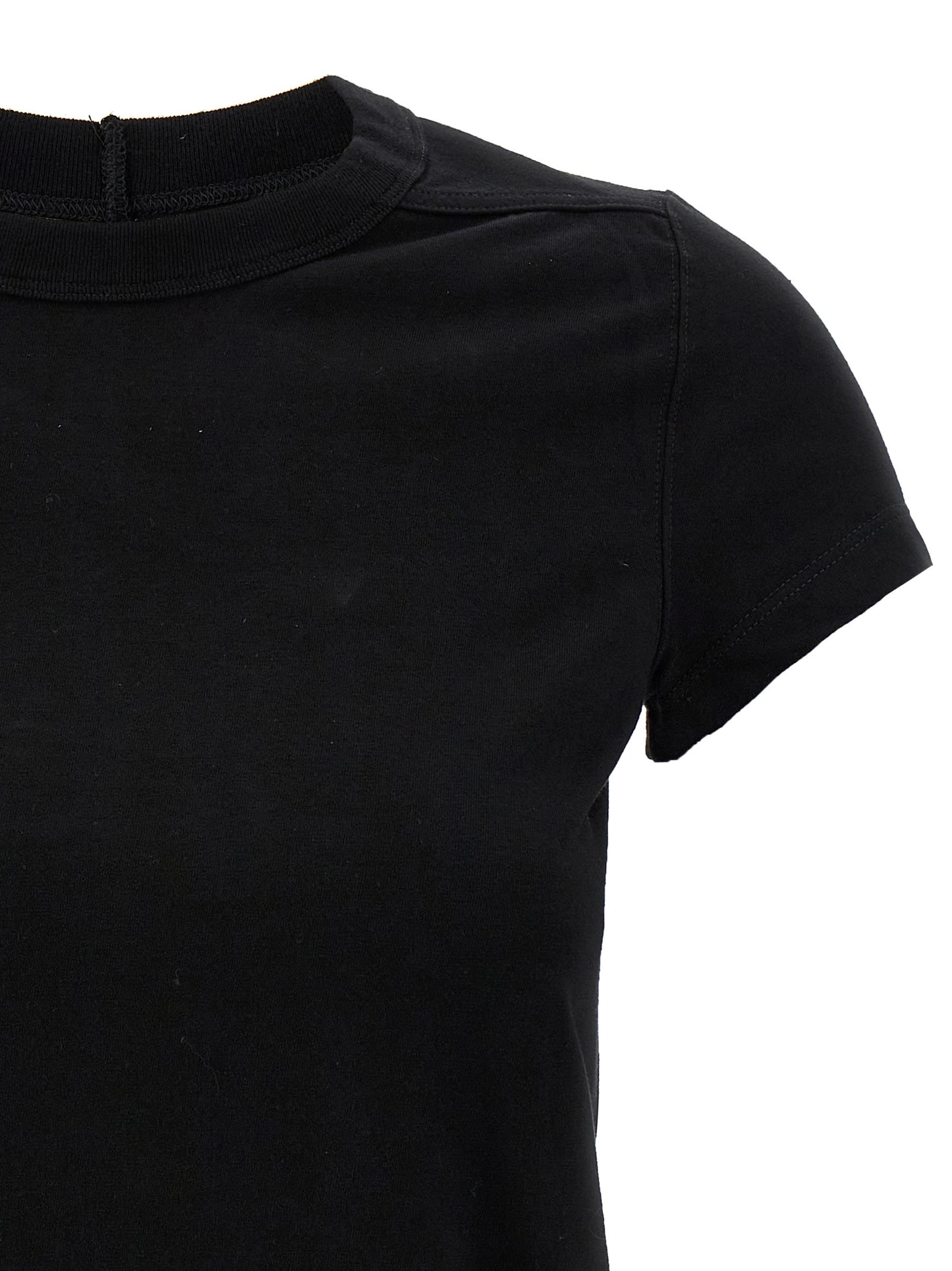 Rick Owens Black Cotton T-Shirt