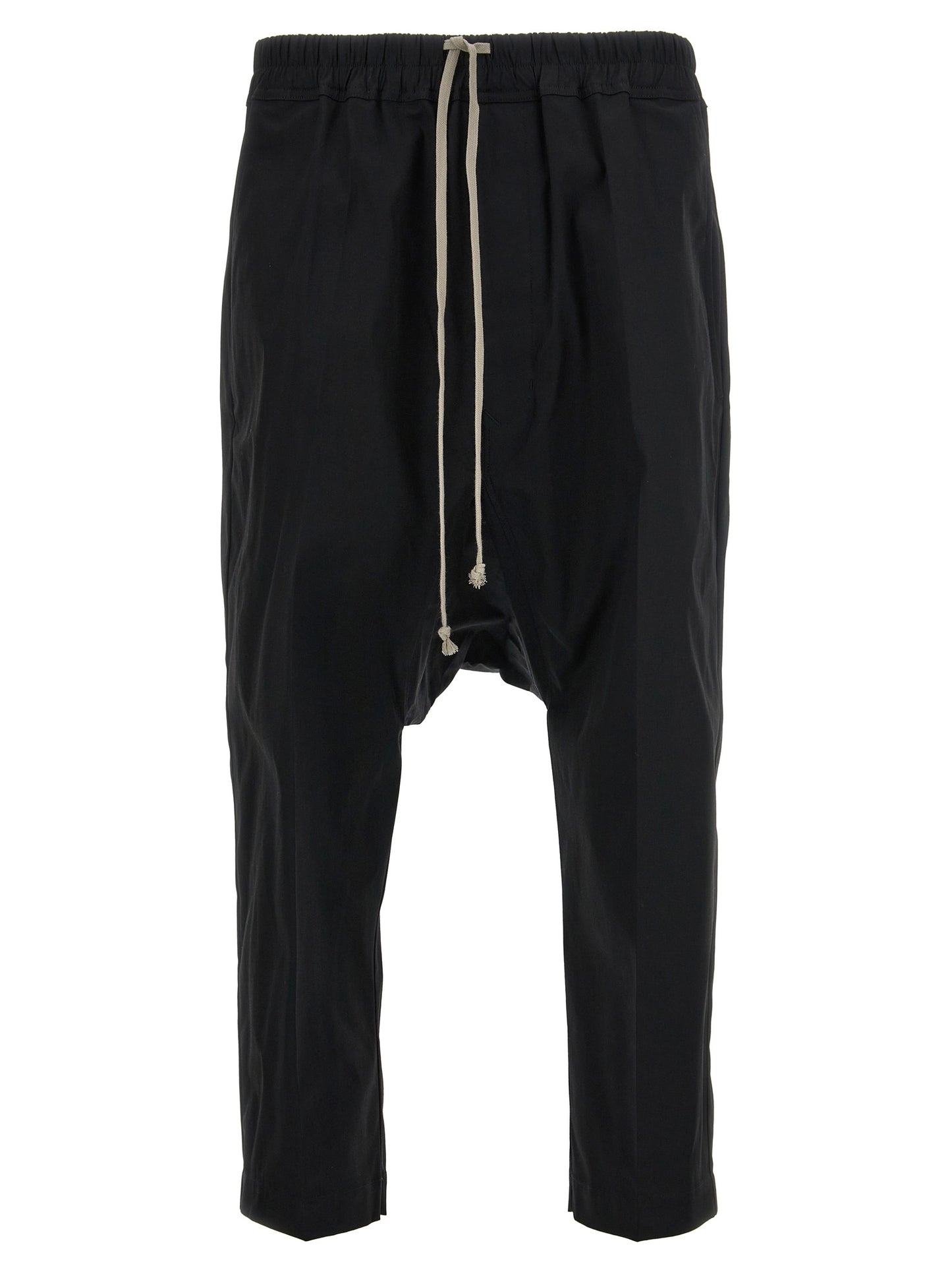 Rick Owens Black Cotton Casual Pants