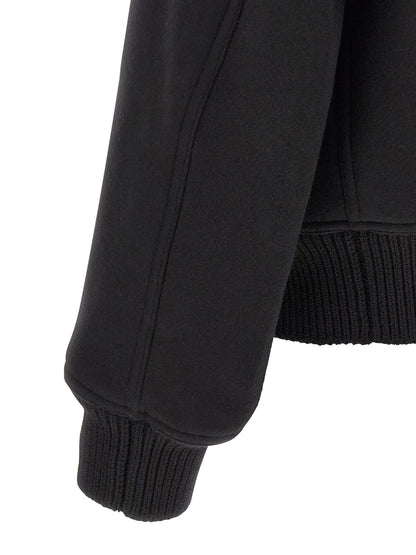 Rick Owens Black Virgin Wool Bomber