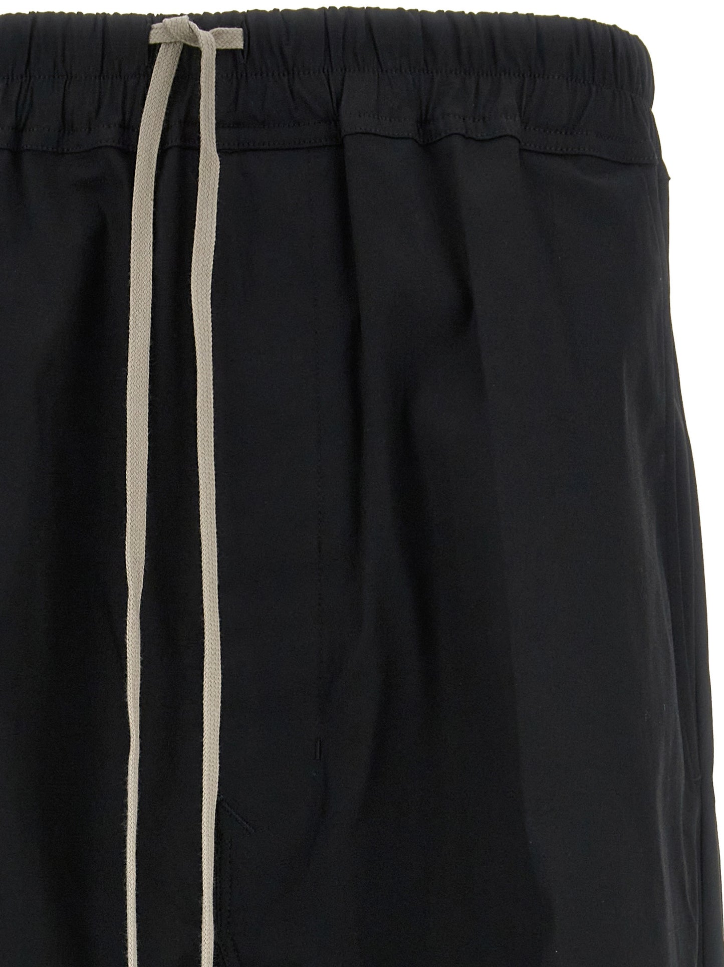 Rick Owens Black Cotton Casual Pants