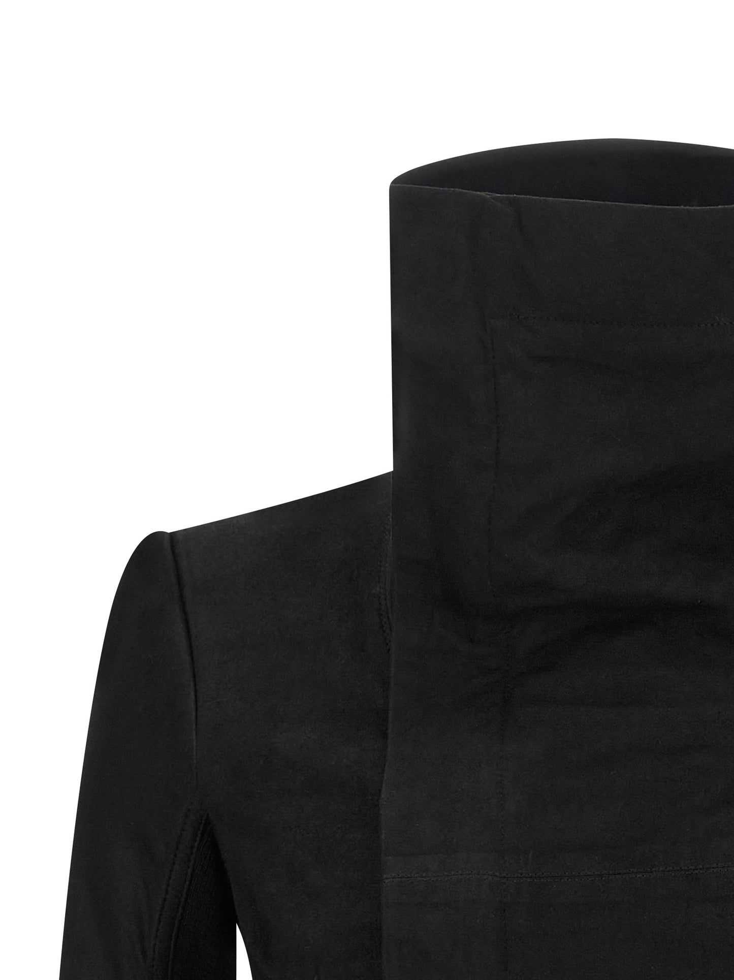 Rick Owens Black Lamb Leather Leather Jacket