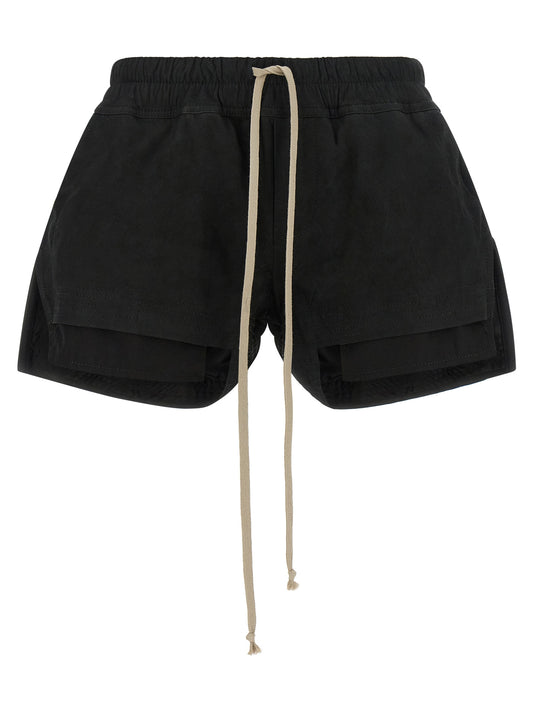 Bermuda Shorts by Rick Owens for women in lambskin leather black features a eye catching and short with a eye catching .