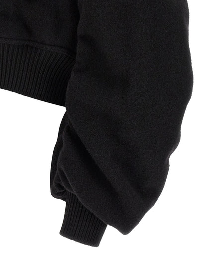 Rick Owens Black Virgin Wool Bomber