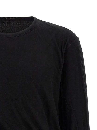 Rick Owens Black Cotton T-Shirt