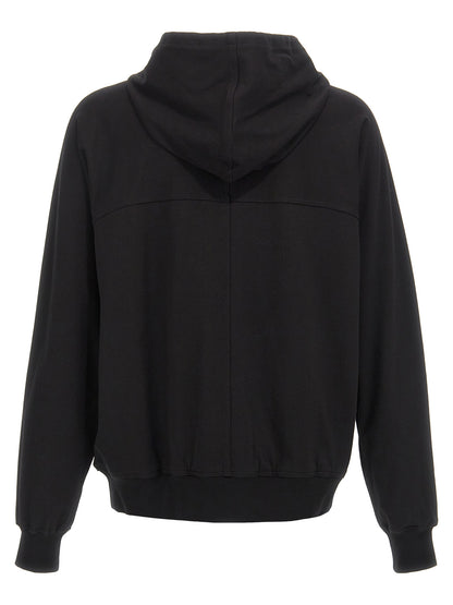 Rick Owens Black Cotton Hoodie