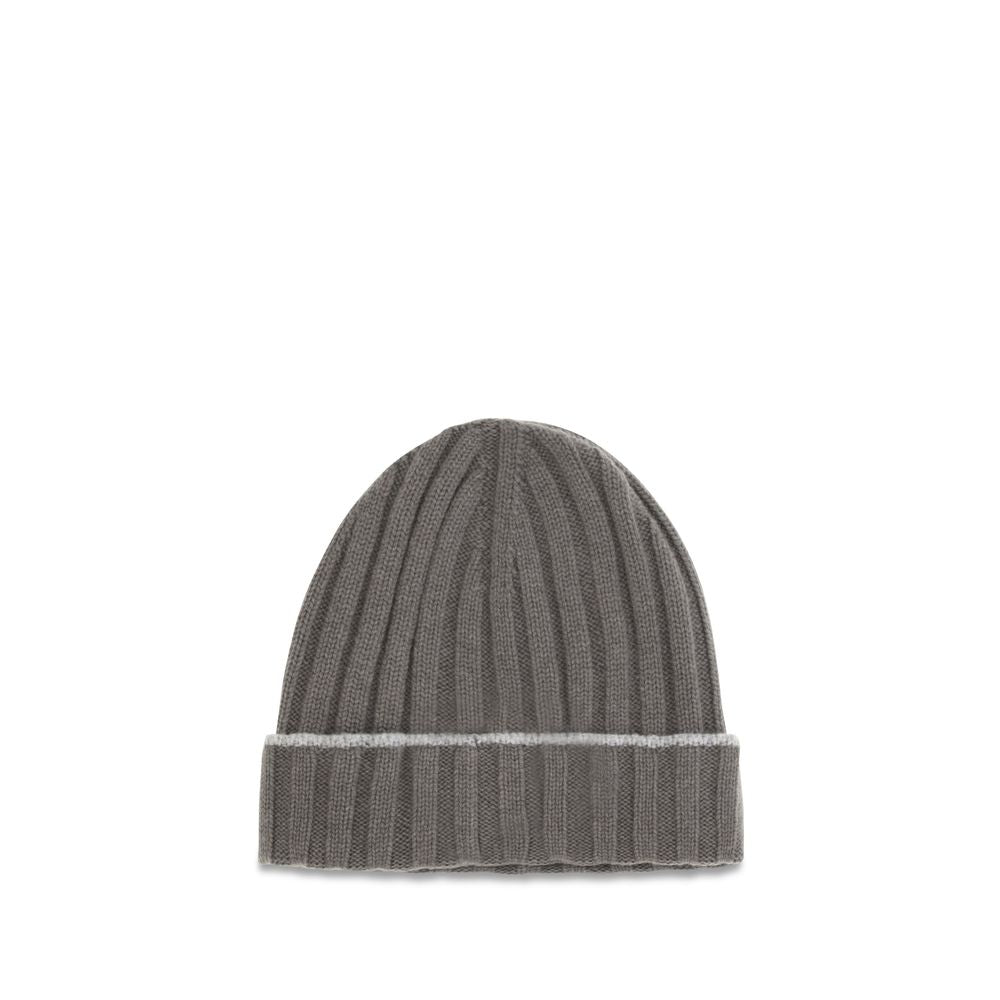 Brunello Cucinelli Bicolor Cashmere Beanie