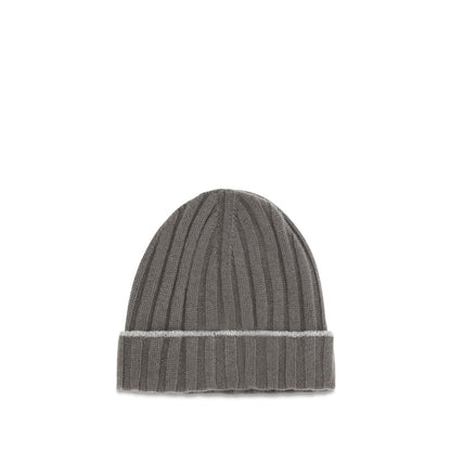 Brunello Cucinelli Bicolor Cashmere Beanie