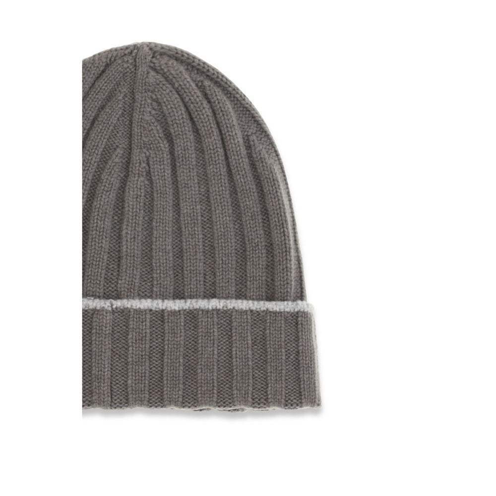 Brunello Cucinelli Bicolor Cashmere Beanie