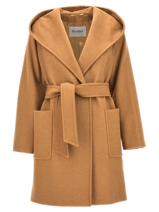 Trench Coat by Max Mara for women in fabric and beige & camel presents a exquisite silhouette, showcasing a exquisite and functional for an elevated aesthetic.