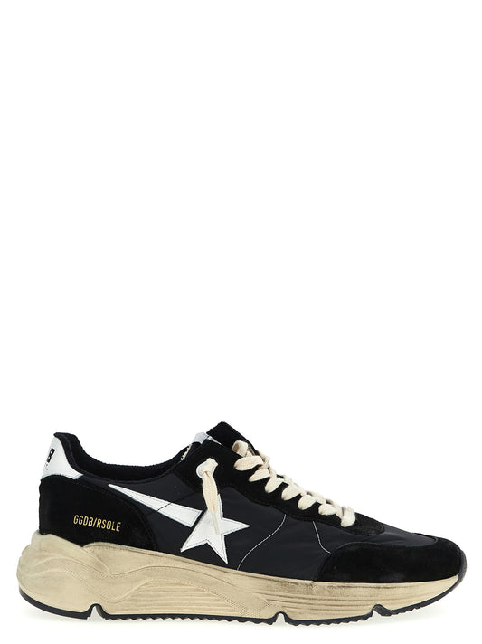 Athletic Sneakers Golden Goose men nylon poly cotton suede leather bicolour, black & white featuring a avant-garde Men's Athletic Nylon Poly Cotton Suede Leather Sneakers design with a avant-garde athletic style for a refined finish.