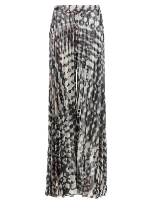 Skirt by Gianluca Capannolo for women in polyester satin multicolor showcases a sultry silhouette, elegantly defined by its long and the sophisticated sultry design of the Antonia Women's Pleated Polyester Satin Skirt.