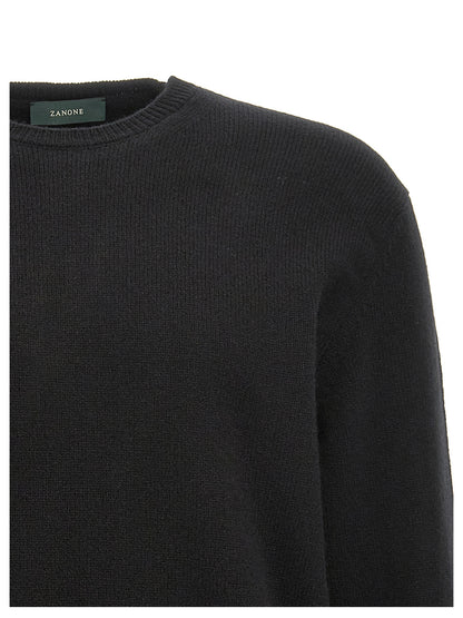 ZANONE Black Virgin Wool Cardigan