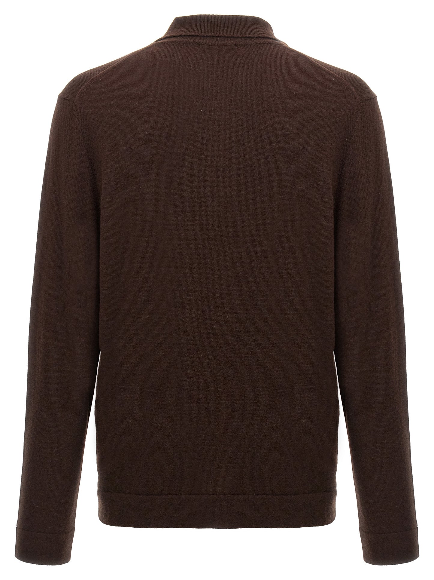 ZANONE Brown Virgin Wool Polo Shirt