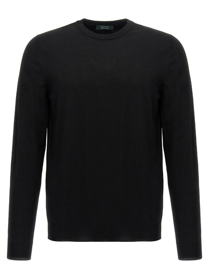ZANONE Black Virgin Wool Cardigan