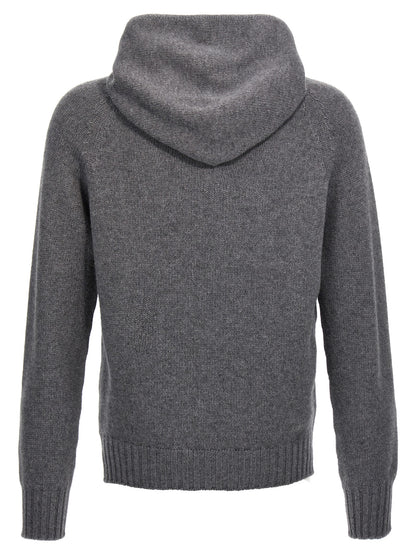 MA'RY'YA Gray Wool Cardigan