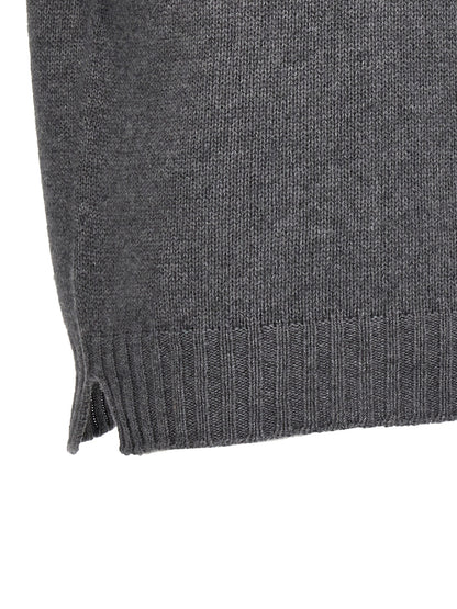 MA'RY'YA Gray Wool Cardigan